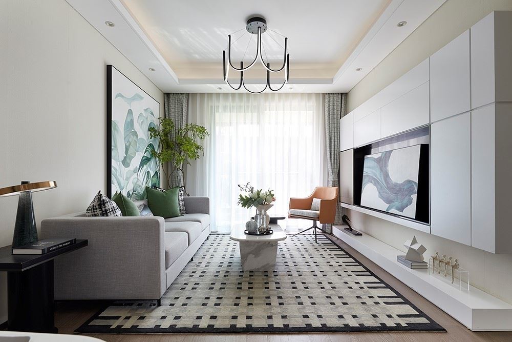 江門市綠茵高爾夫北歐風格三居室裝修案例