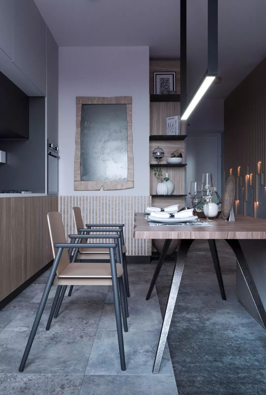 佛山裝修公司現代簡約風格室內裝修效果圖-餐廳 佛山裝修公司現代簡約風格室內裝修效果圖-餐廳