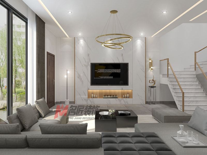 自貢市川南五金商貿城一期現代簡約風格別墅裝修案例