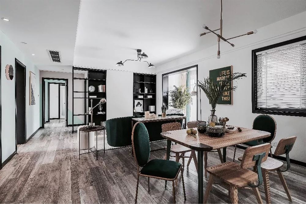 佛山市美的鷺湖森林度假區北歐風格三居室裝修案例