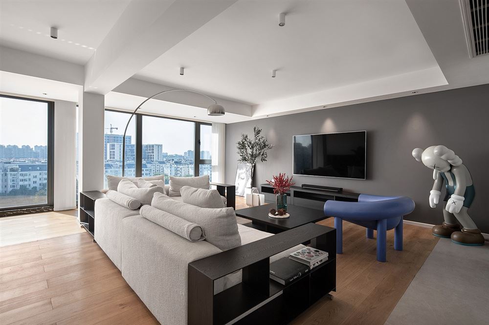 佛山市金茂綠島湖現(xiàn)代簡約風格三居室裝修案例