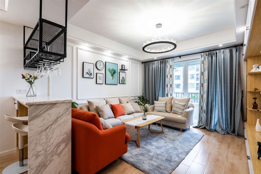 江門(mén)市東慶北路小區(qū)北歐風(fēng)格三居室裝修案例