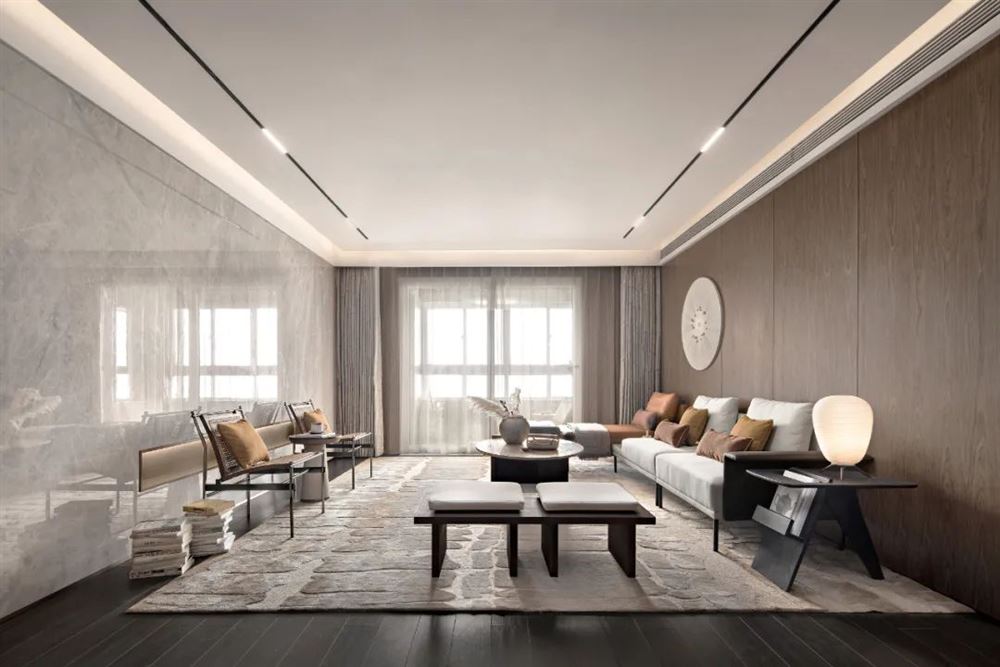 佛山市順德自在城現代簡約風格四居室裝修案例