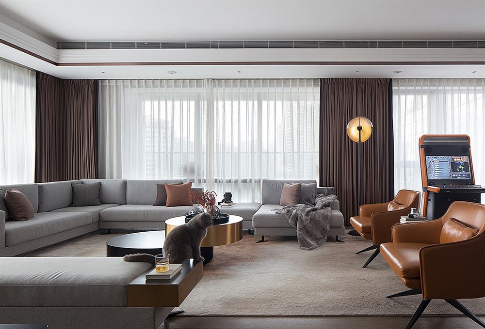 廣州市保利東郡輕奢風格二居室裝修案例