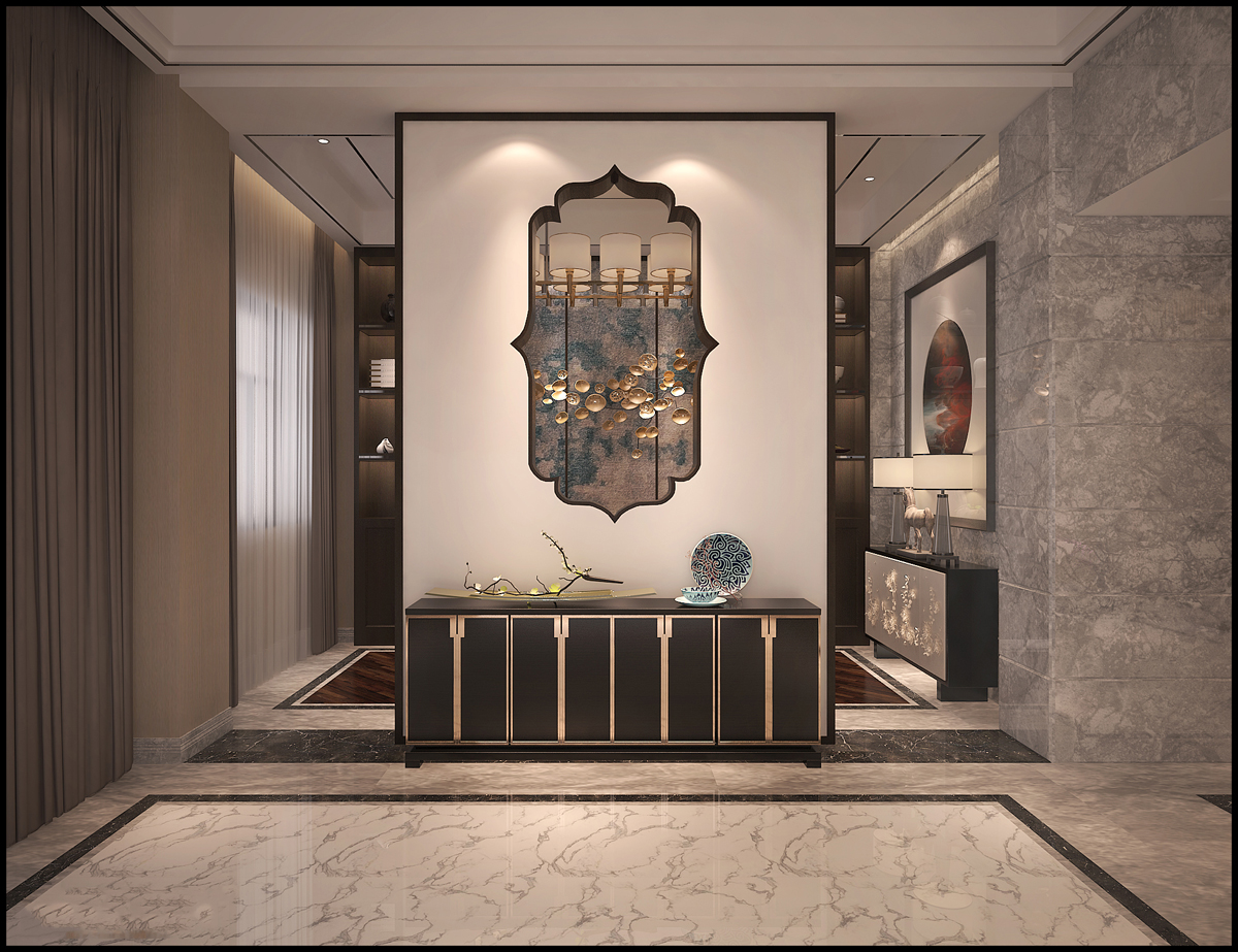 嘉興市金科旭輝公元城市現(xiàn)代風(fēng)格三居室裝修案例