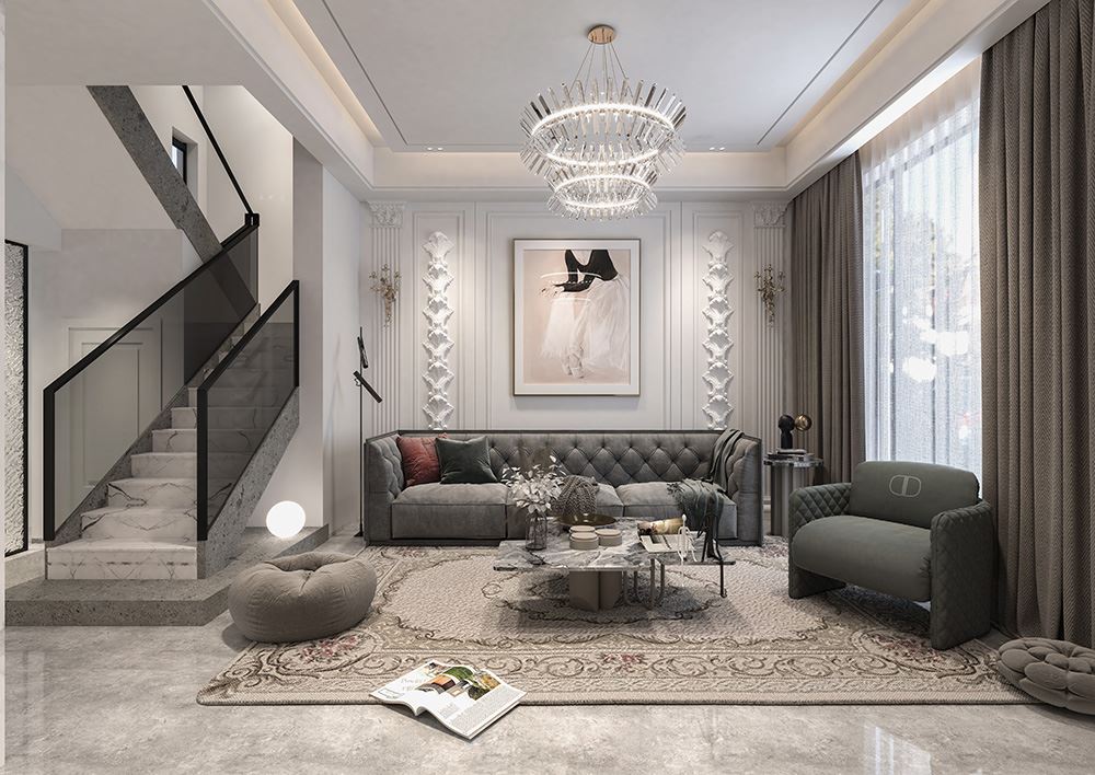 佛山市招商樾園歐式風格別墅裝修案例