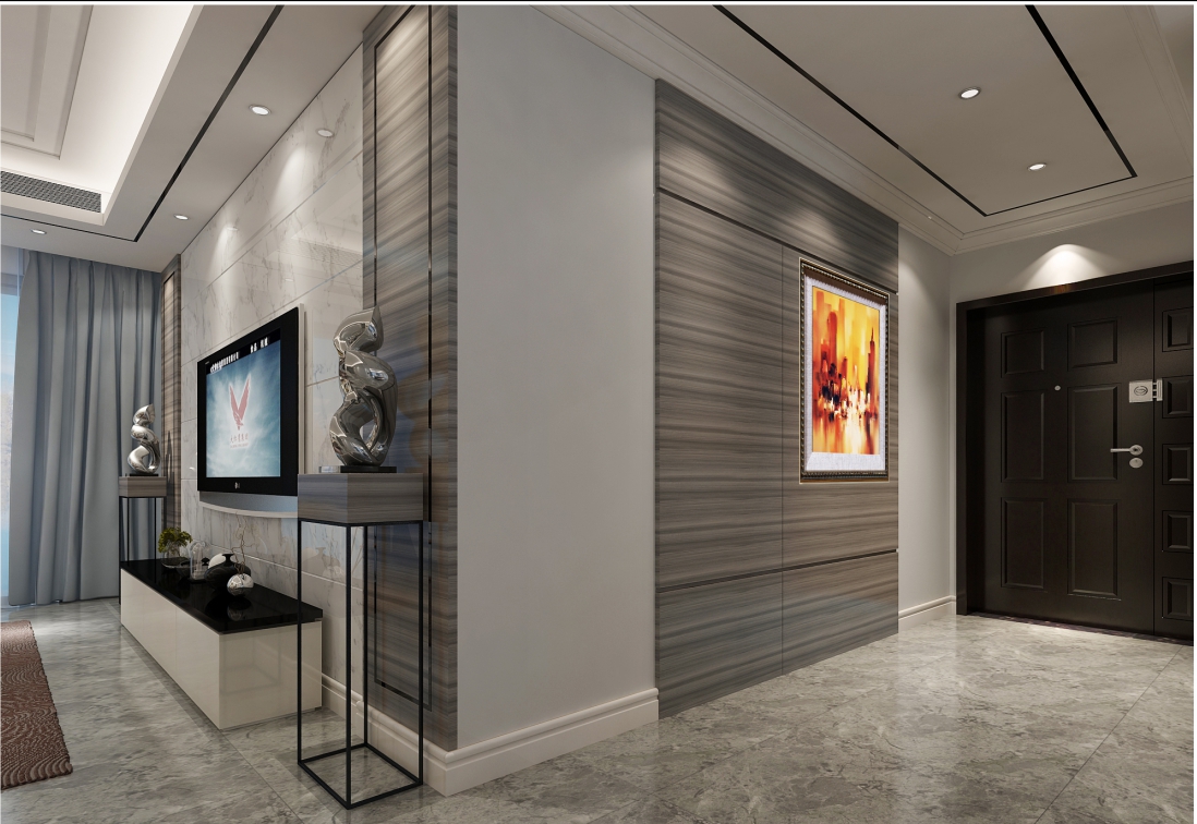 廣州市黃埔花園歐式風格四居室裝修案例