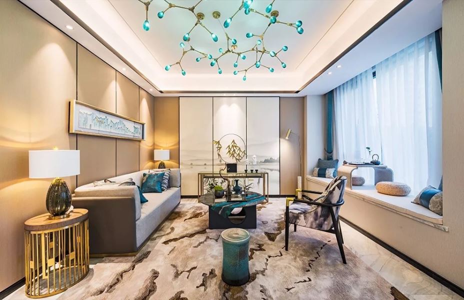 江門市寶源坊新中式風(fēng)格別墅裝修案例