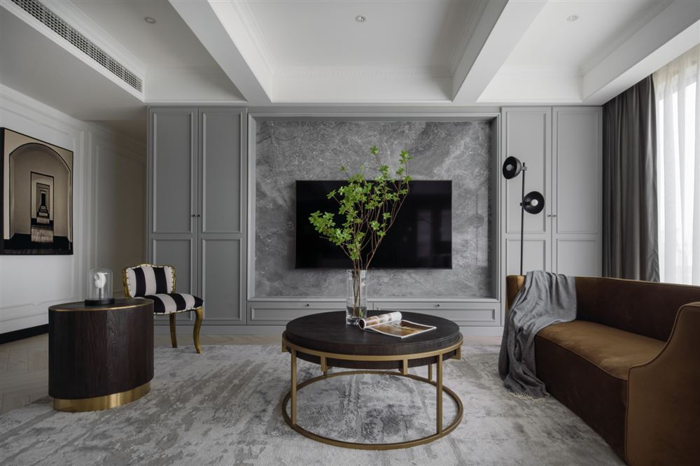 佛山市海倫堡菁華府美式風格三居室裝修案例