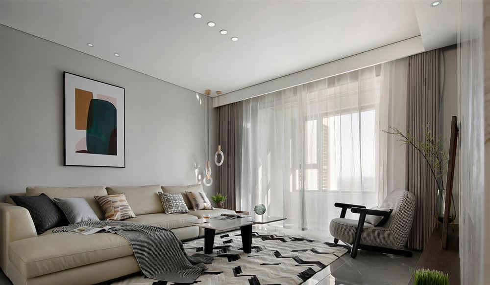 昭通市世紀(jì)大道商業(yè)廣場(chǎng)小區(qū)現(xiàn)代簡(jiǎn)約風(fēng)格四居室裝修案例