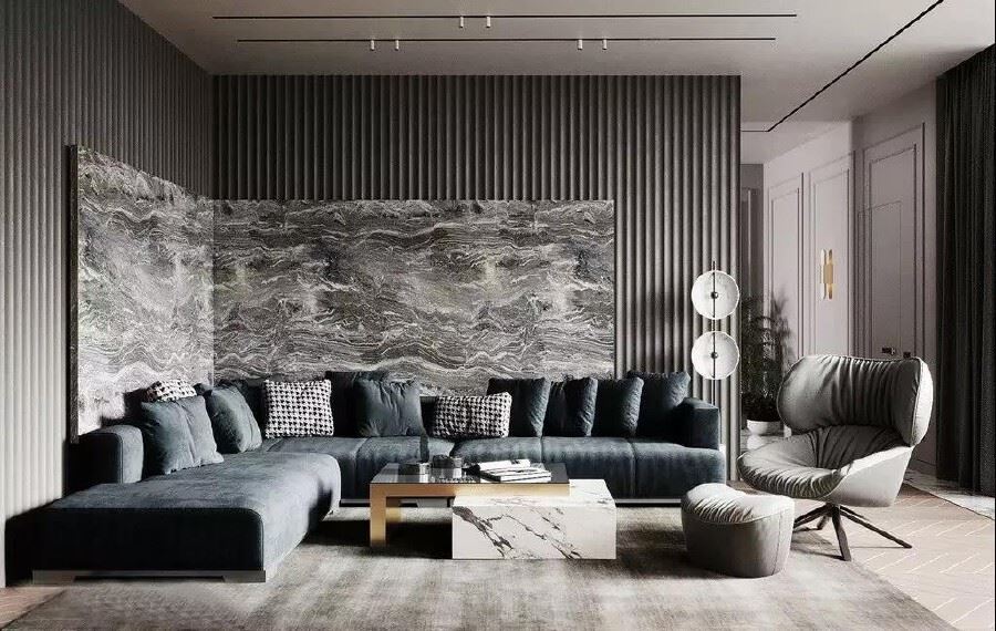 佛山市保利時代天珀輕奢風格三居室裝修案例