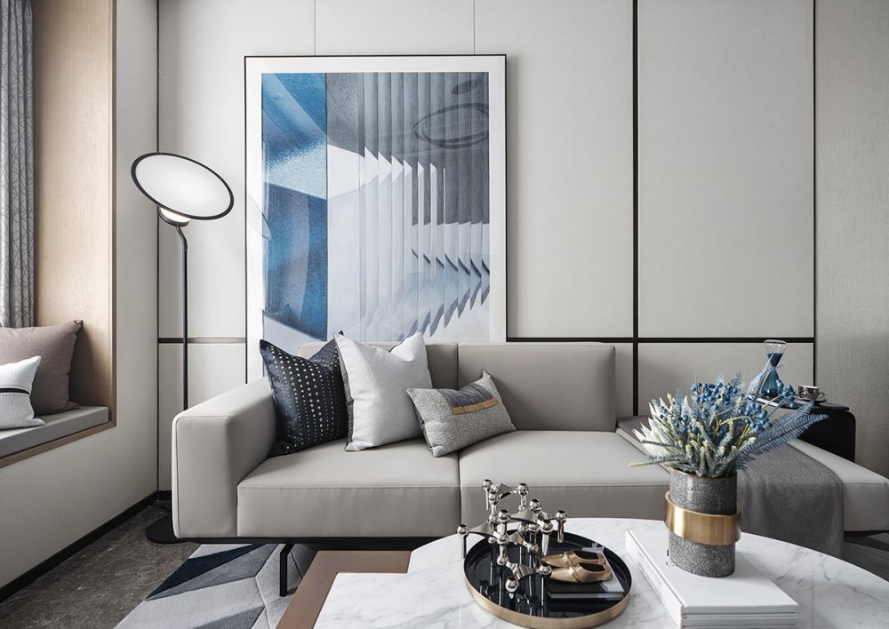 楚雄彝族自治州濱河小區(qū)現(xiàn)代簡(jiǎn)約風(fēng)格三居室裝修案例