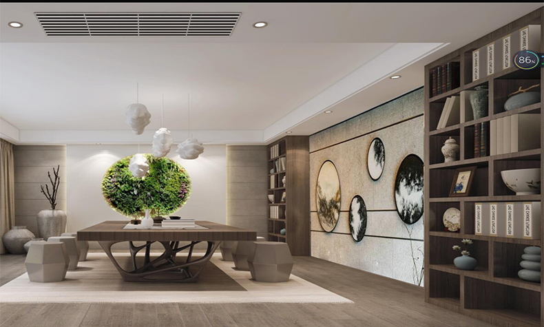 佛山市順德華潤置地廣場現代簡約風格別墅裝修案例