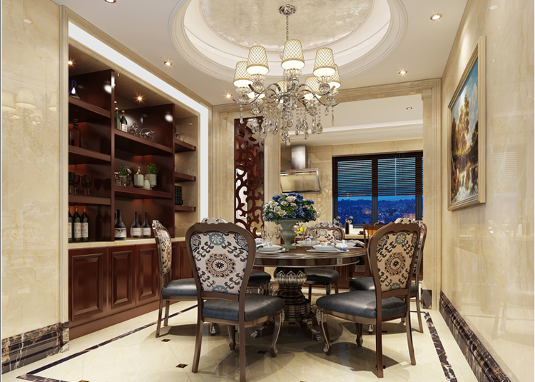 嘉興市中駿&middot;悅景府歐式風格五居室裝修案例