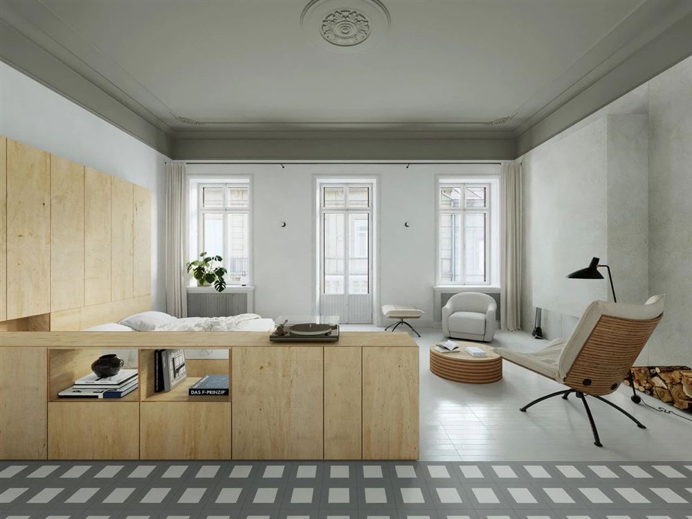 廣州市凱德山海連城現代簡約風格二居室裝修案例