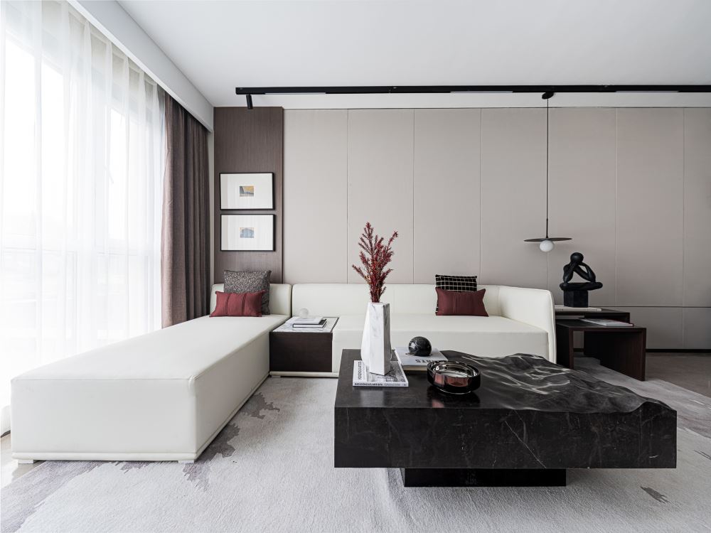 佛山市保利時代天珀現代簡約風格三居室裝修案例
