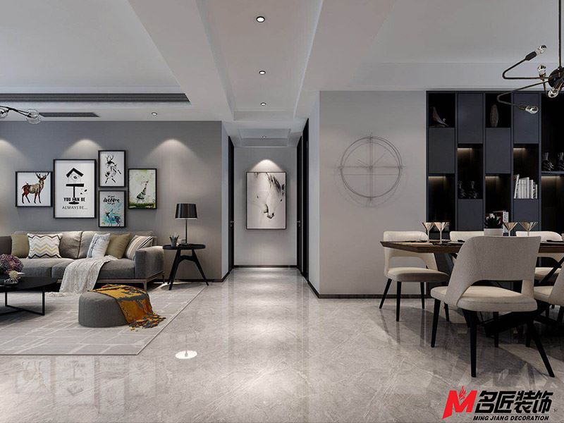 臺(tái)州市愛(ài)仕達(dá)半島名苑現(xiàn)代簡(jiǎn)約風(fēng)格三居室裝修案例