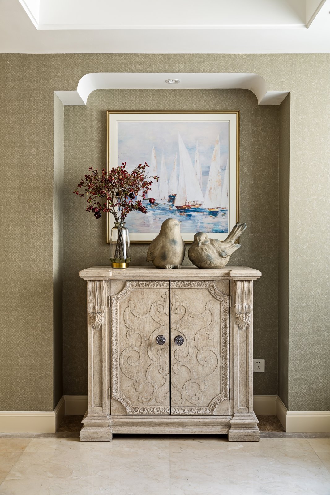 美式風格家裝設計室內裝修效果圖-玄關 美式風格家裝設計室內裝修效果圖-玄關