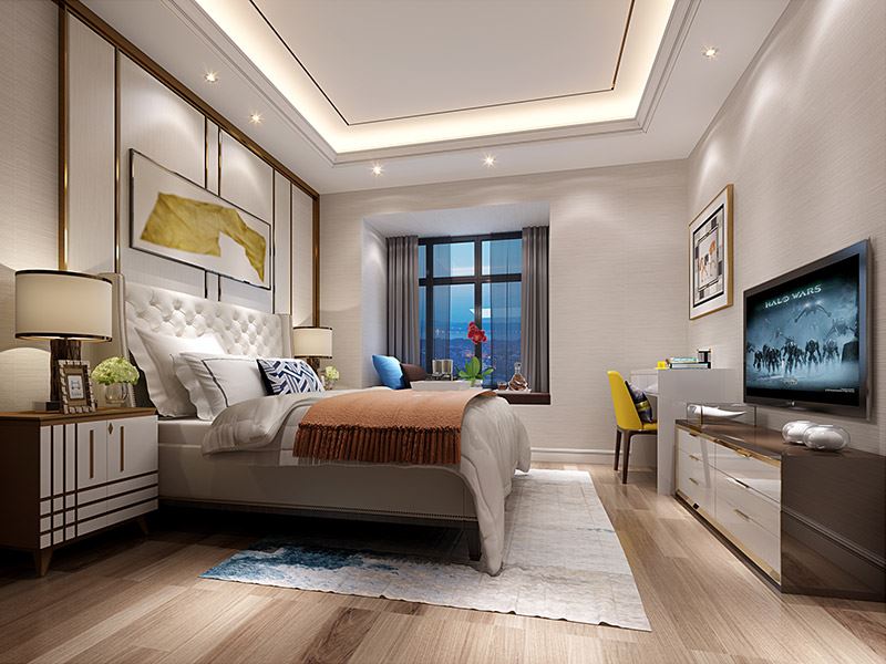 揭陽市碧桂園十里江灣輕奢風(fēng)格四居室裝修案例