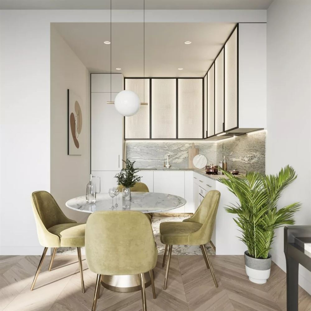 佛山市招商依云國際現代簡約風格二居室裝修案例