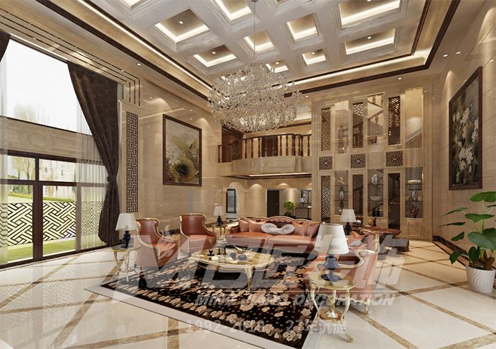 佛山市金地藝境天成歐式風格四居室裝修案例