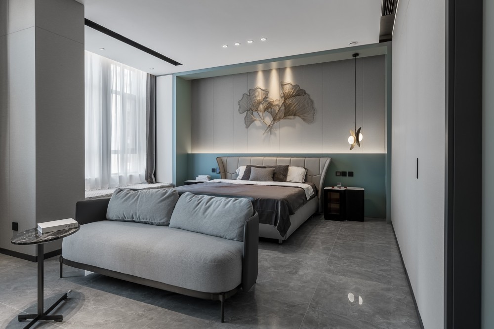 現代簡約風格室內家裝案例效果圖-臥室 現代簡約風格室內家裝案例效果圖-臥室