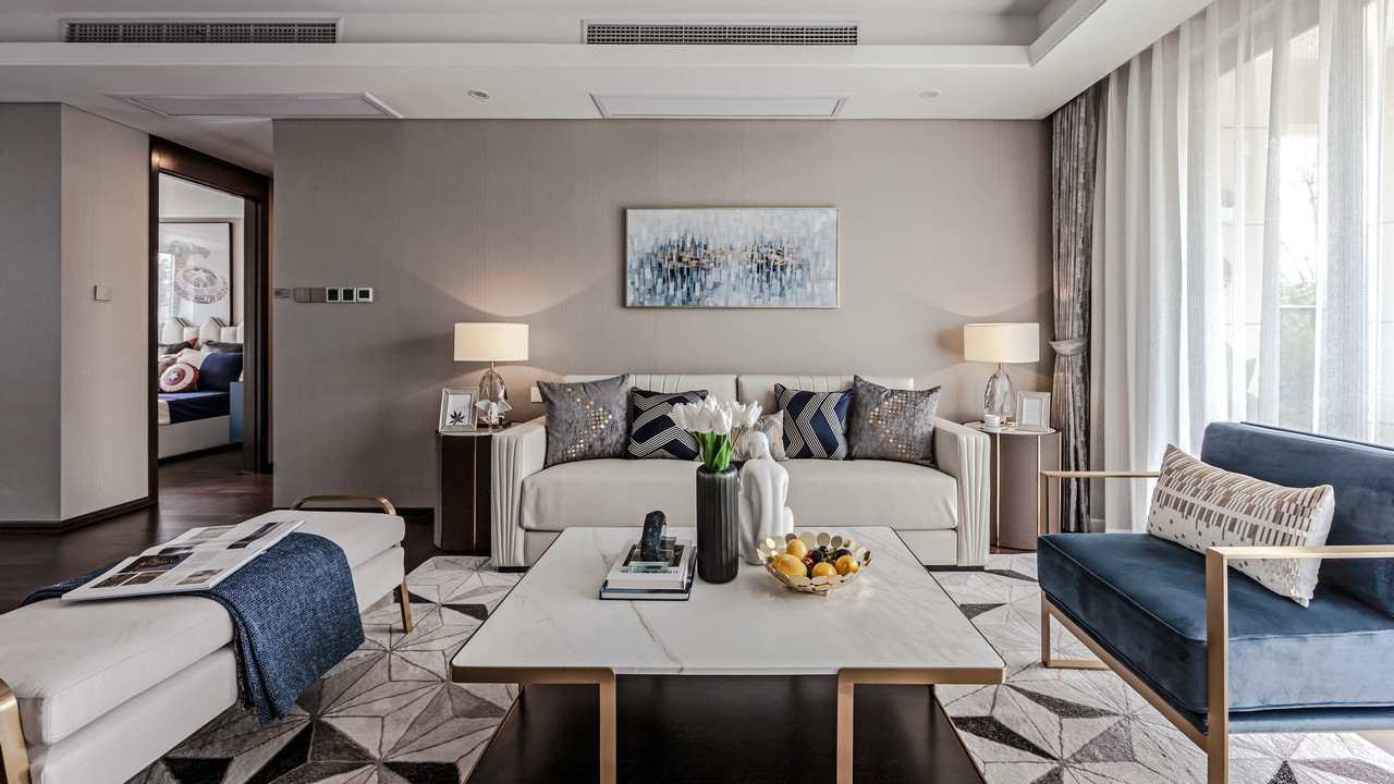 輕奢風格家裝設(shè)計室內(nèi)裝修效果圖-客廳 輕奢風格家裝設(shè)計室內(nèi)裝修效果圖-客廳