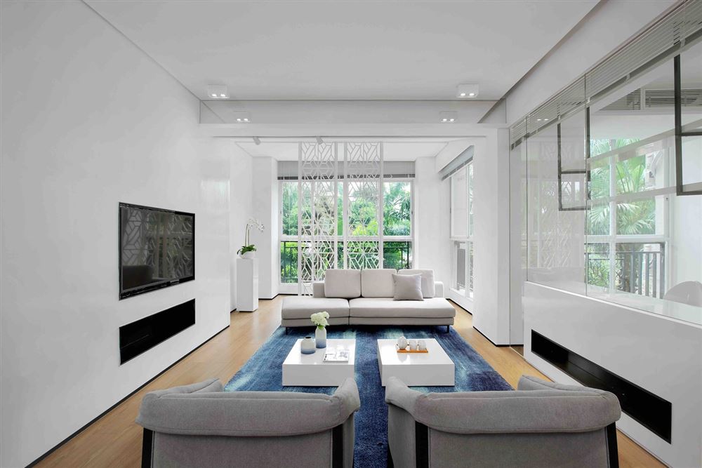 佛山市越秀御湖臺現代簡約風格三居室裝修案例