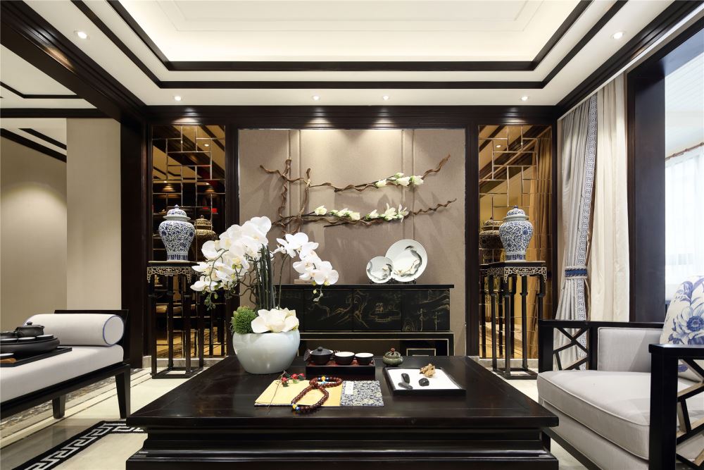 江門市長福街住宅樓新古典風格四居室裝修案例