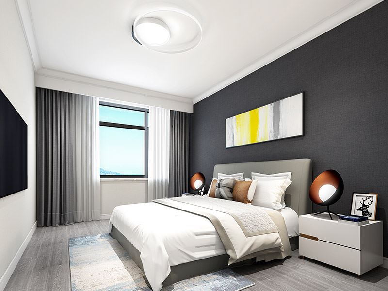 常州市桃園新村現(xiàn)代簡(jiǎn)約風(fēng)格二居室裝修案例