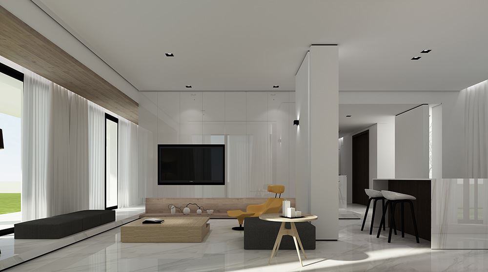 廣州市奧園灣區智谷現代簡約風格別墅裝修案例