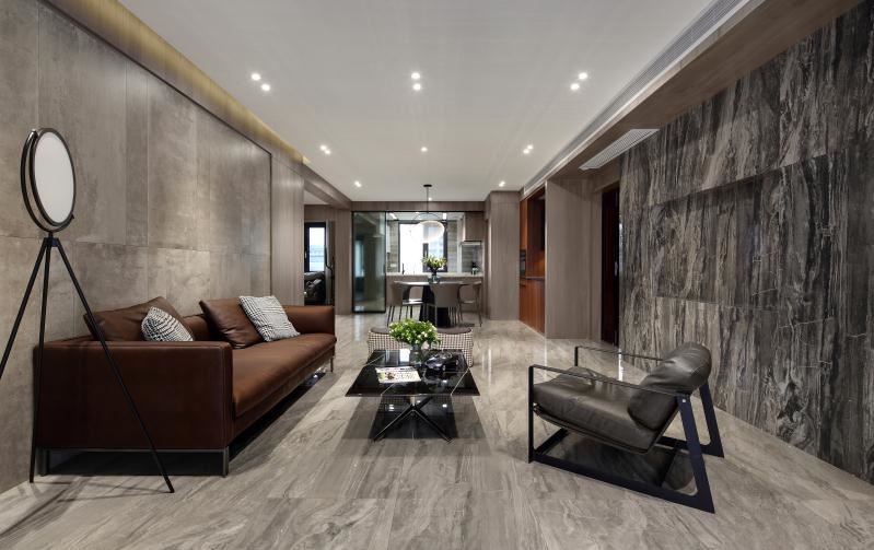 佛山市保利雲上現代簡約風格四居室裝修案例