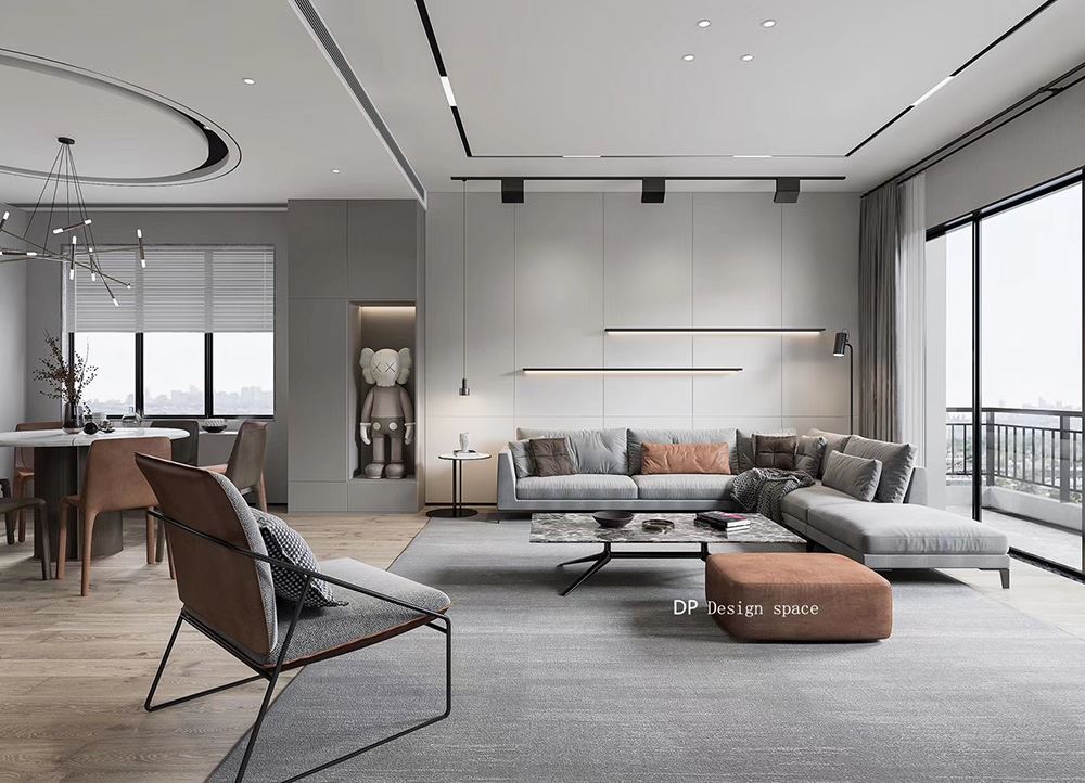 佛山市萬科中駿金域西江現代簡約風格別墅裝修案例