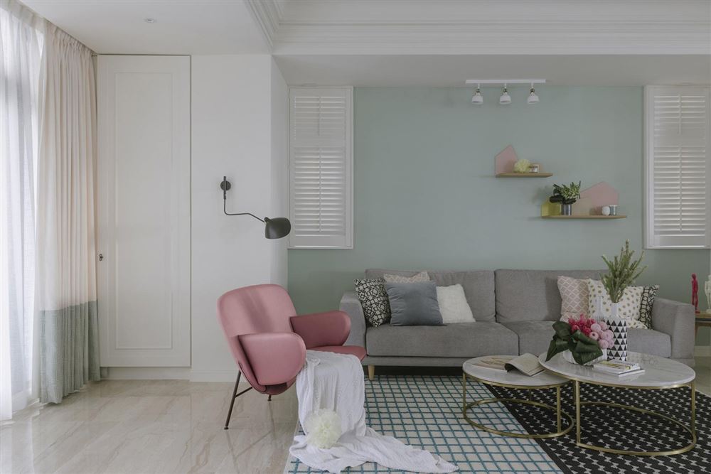 佛山市佛奧灣北歐風(fēng)格三居室裝修案例