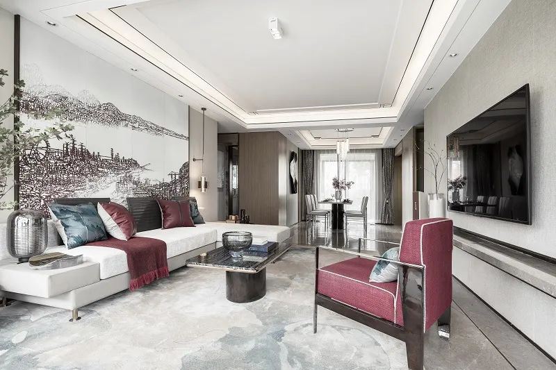 臺州市碧桂園&middot;翰林府新中式風(fēng)格四居室裝修案例