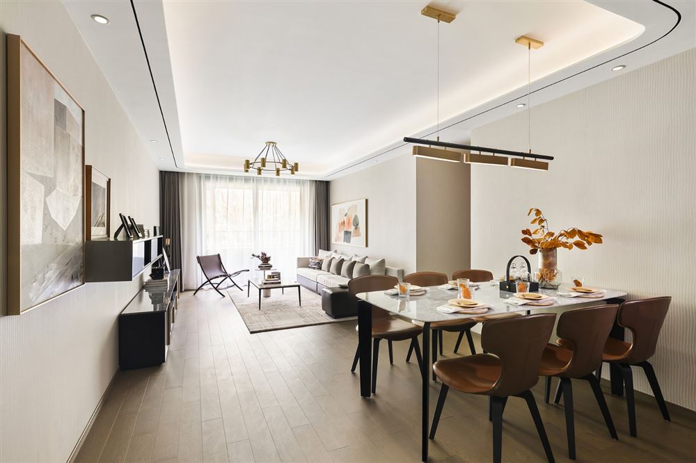 佛山市綠地熙江廣場北歐風格三居室裝修案例