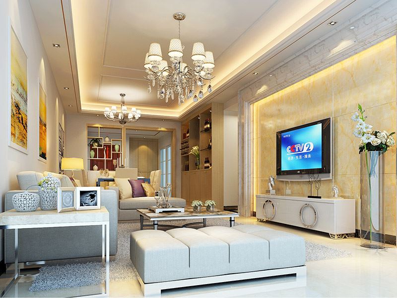 佛山市金科城現代簡約風格四居室裝修案例