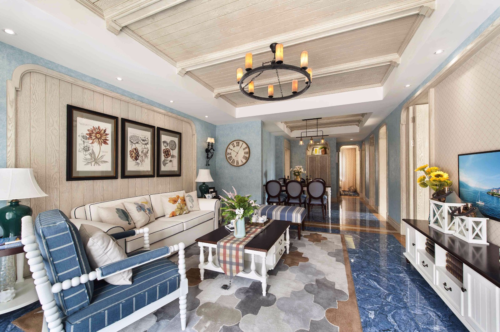 地中海風(fēng)格家裝設(shè)計(jì)室內(nèi)裝修效果圖-客廳 地中海風(fēng)格家裝設(shè)計(jì)室內(nèi)裝修效果圖-客廳