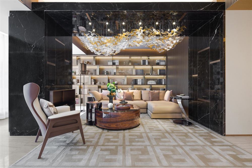 佛山市旭輝江山歐式風格四居室裝修案例