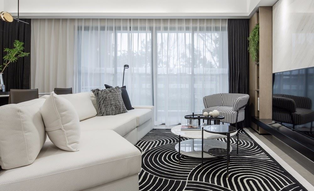 佛山市順德自在城現代簡約風格三居室裝修案例