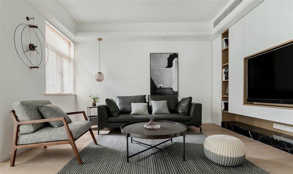 惠州市中信水岸城現代簡約風格三居室裝修案例