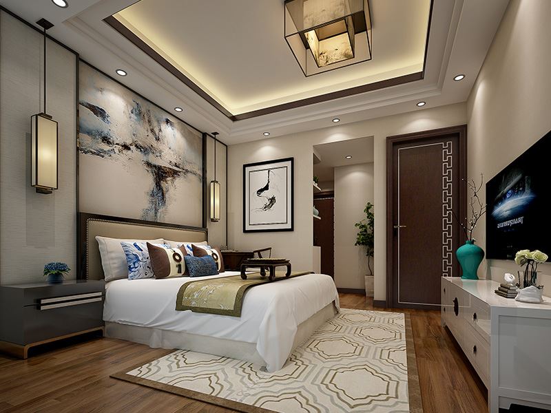 佛山市保利閱江臺現代簡約風格三居室裝修案例