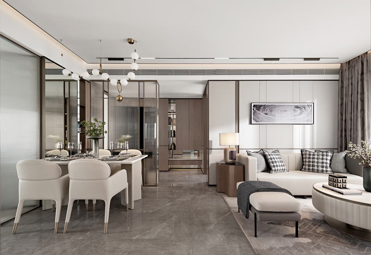 日式侘寂風格室內設計家裝案例-客餐廳 日式侘寂風格室內設計家裝案例-客餐廳