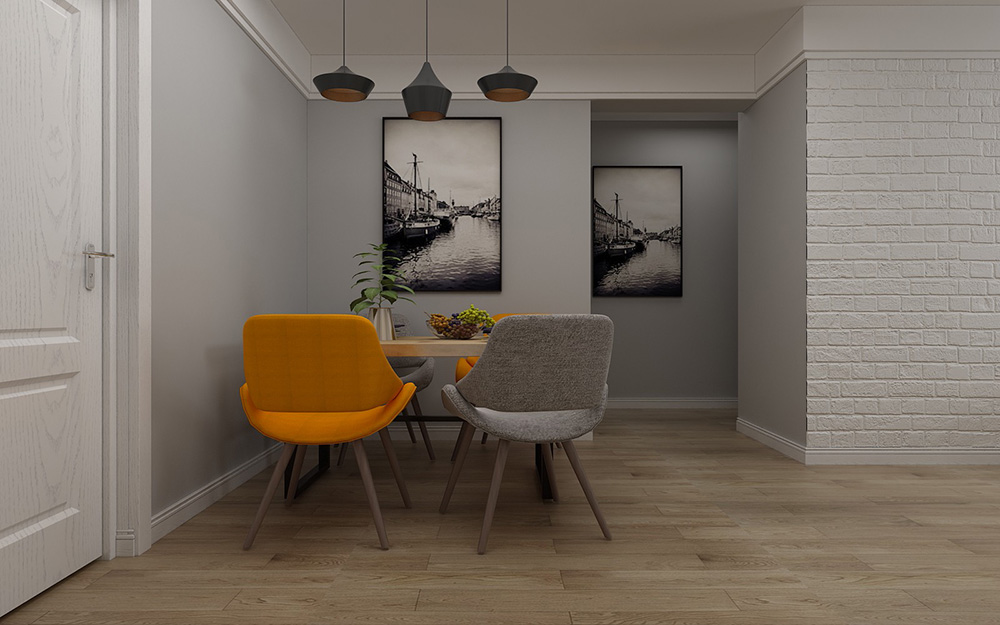 高級灰北歐風格室內裝修效果圖-佛山恒大御瀾庭三居125平米-室內裝飾畫 高級灰北歐風格室內裝修效果圖-佛山恒大御瀾庭三居125平米-室內裝飾畫