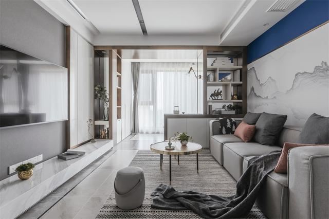 佛山市鵬瑞&middot;三龍灣1號新中式風格二居室裝修案例