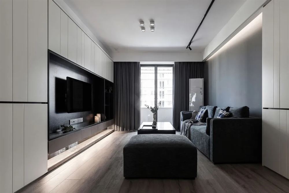 惠州市中天彩虹城現代簡約風格三居室裝修案例