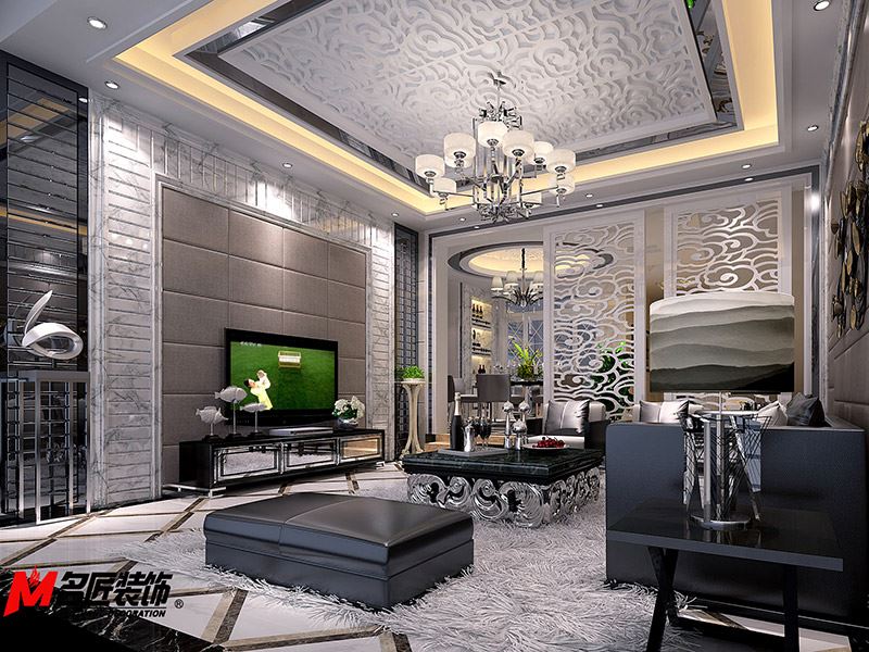 河源市堅(jiān)基美麗城現(xiàn)代簡(jiǎn)約風(fēng)格別墅裝修案例