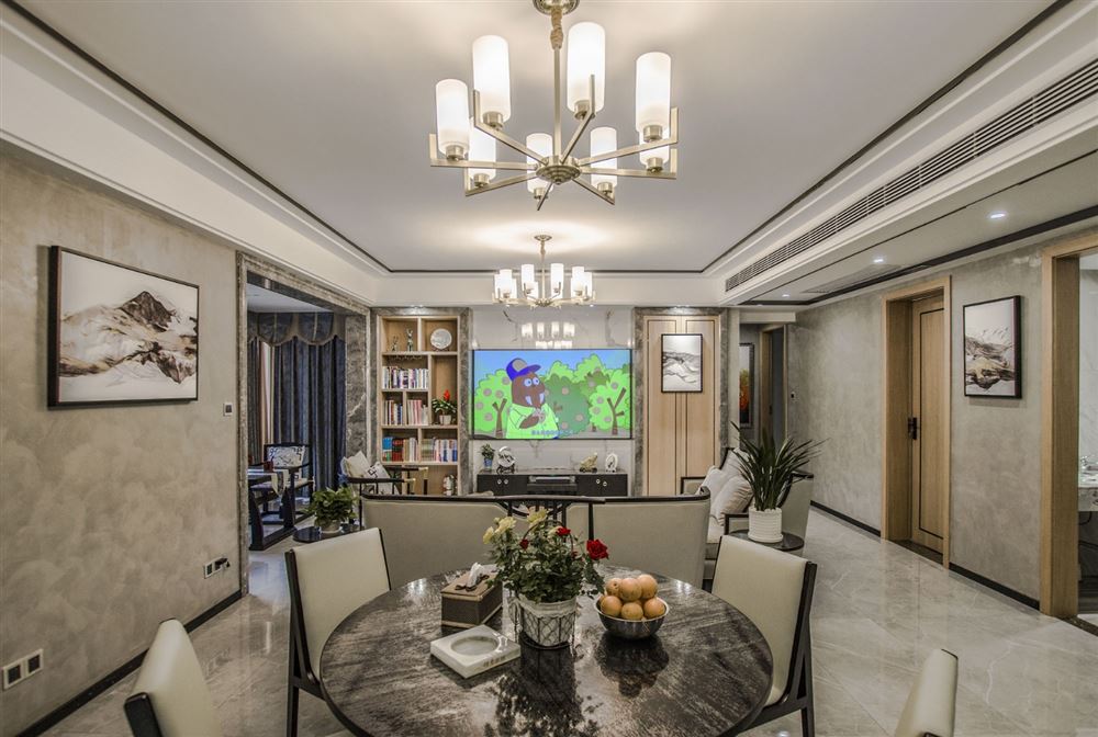 廣州市文明路小區(qū)歐式風格三居室裝修案例