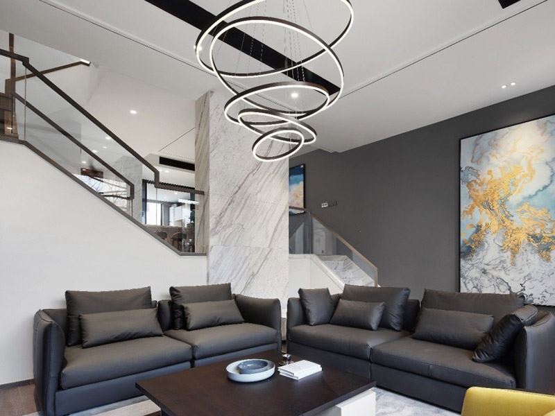 泰州市百富紳財富廣場小區歐式風格復式裝修案例