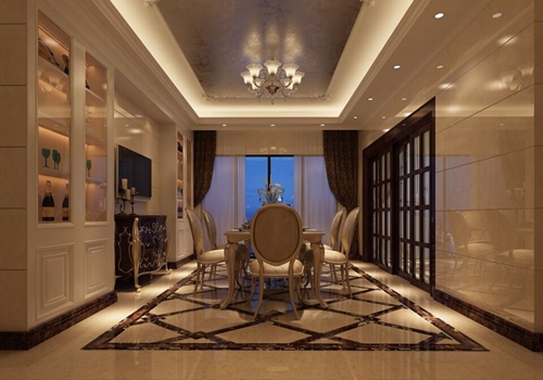 佛山市萬科金域水岸歐式風格別墅裝修案例